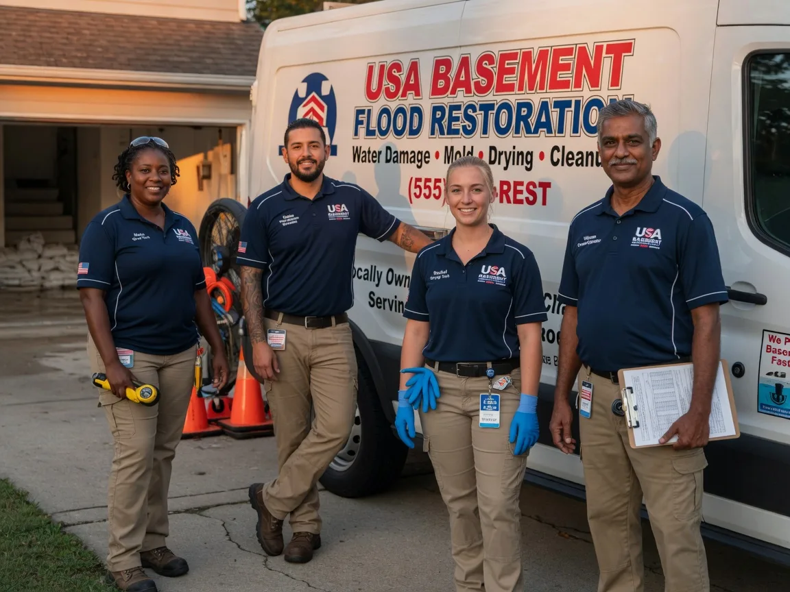 Basement Flood Cleanup company in Mechanicsburg, IL
