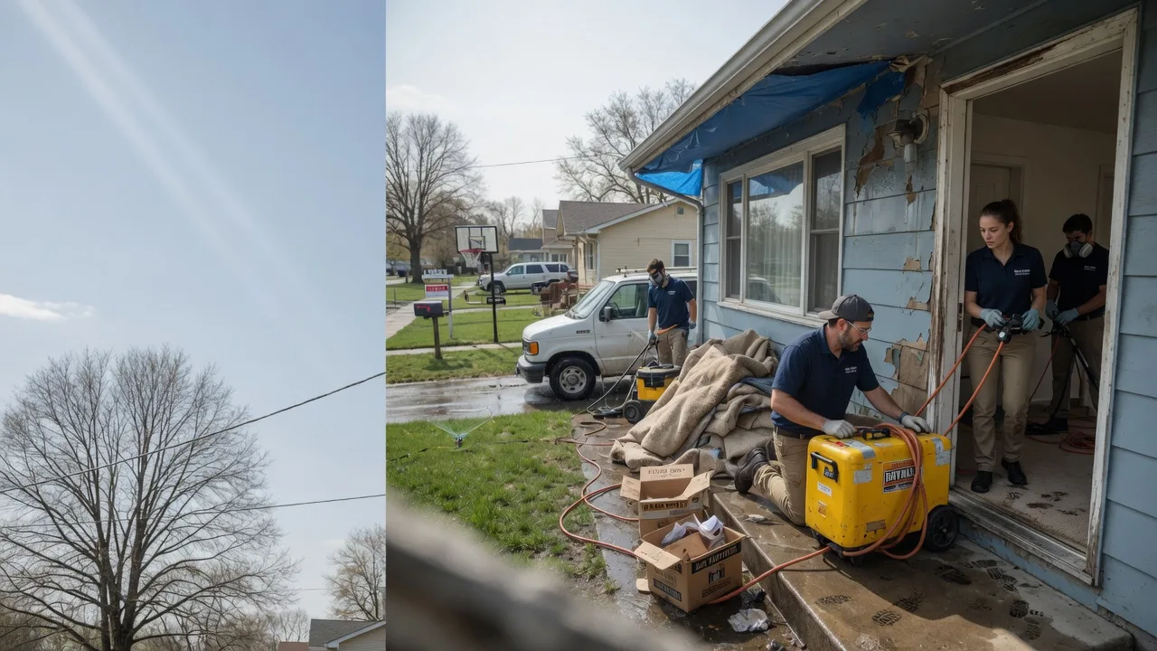 Basement Flood Cleanup in Mechanicsburg, IL near me